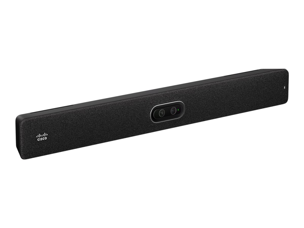Cisco Webex Room Bar Pro   Videoconference Enhed   Kulsort   Med Cisco Room Navigator Table Stand