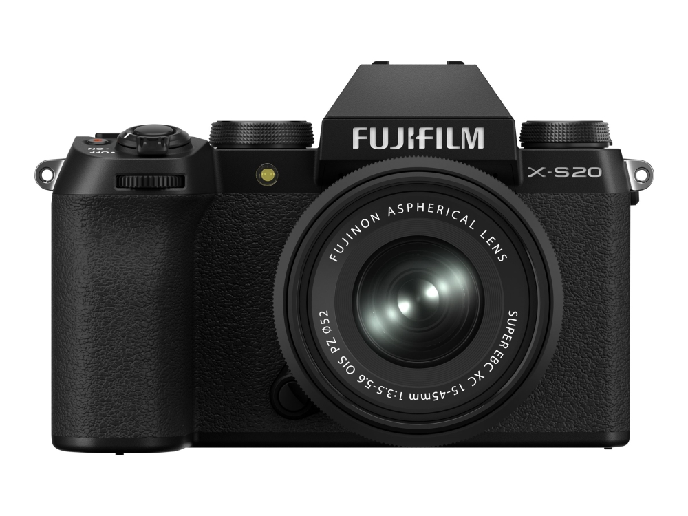 Fujifilm X Series X S20   Digitalkamera   Spejlløst   26 1 Mp   Aps C   6 2k   29 97 Fps   3x Optisk Zoom   Fujinon Xc 15 45 Mm Ois Pz Objektiv   Wi