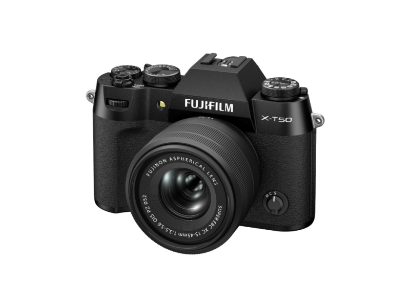 Fujifilm X  T50   Xc 15 45mm  40 2 Mp  7728 X 5152 Pixel  X Trans Cmos 5 Hr  6 2k  Berøringsskærm  Sort