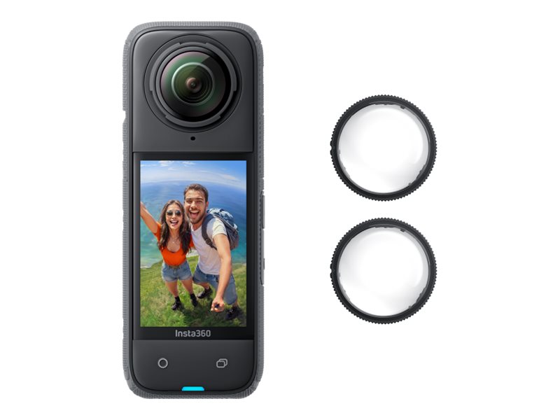 Insta360 X4   360  Action Kamera   8k   30 Fps   72 Mp   Wi Fi  Bluetooth Op Til 10 M   Sort