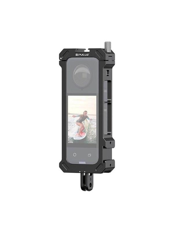 Puluz Metal Protective Cage With Tripod Adapter For Insta360 X4