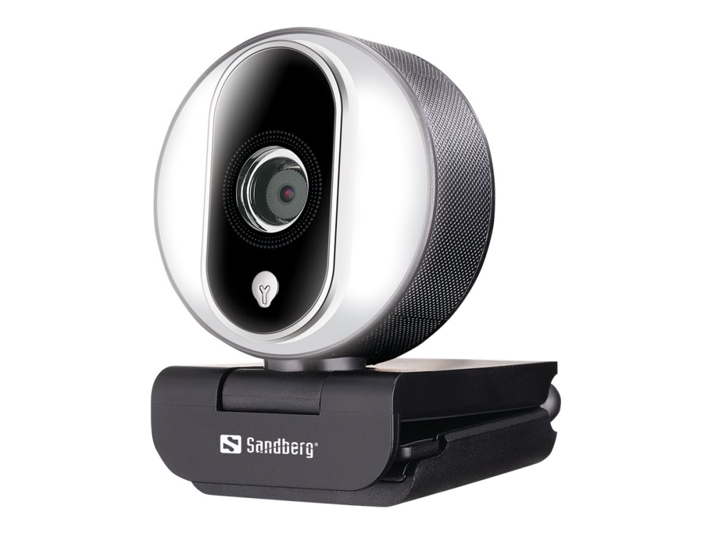 Sandberg Streamer Usb Webcam Pro   Live Streaming Kamera   Farve   2 Mp   1920 X 1080   720p  1080p   Audio   Usb 2 0   H 264