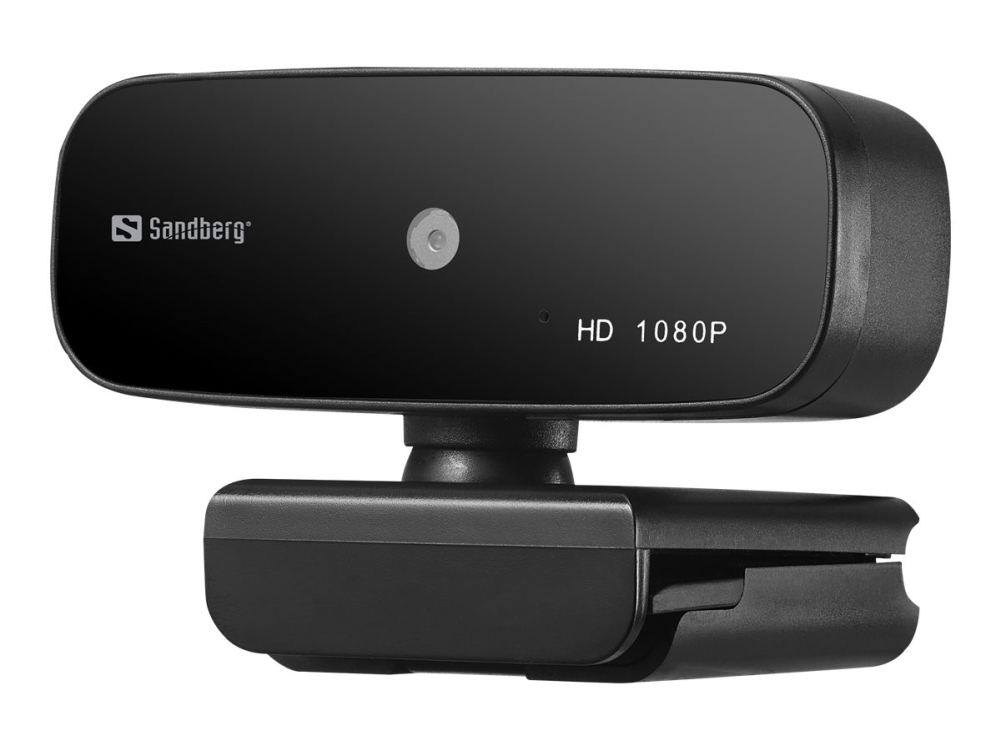 Sandberg Usb Webcam Autofocus 1080p Hd   Webcam   Farve   2 Mp   1920 X 1080   Audio   Usb 2 0