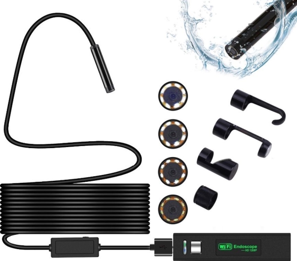 Xrec Endoskop   Inspektionskamera   Wi Fi Usb 1200p 8mm   10 Meter