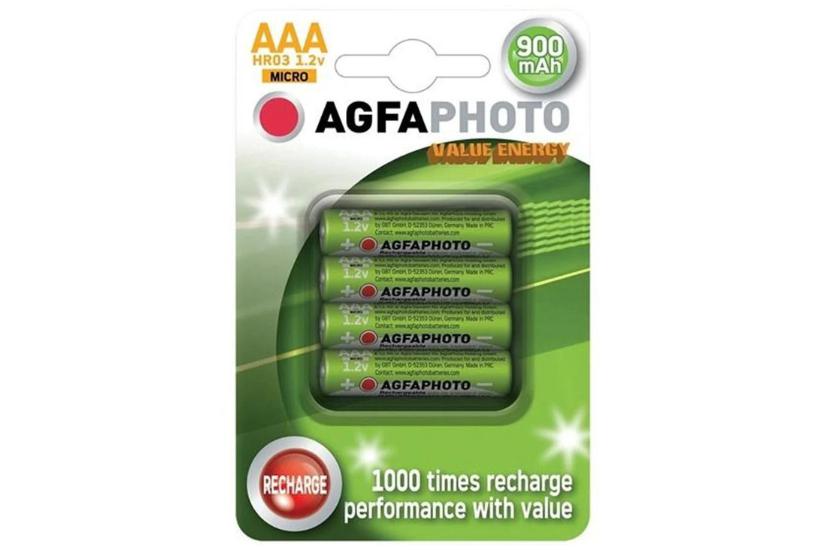 Agfaphoto Batteri   4 X Aaa   Nimh